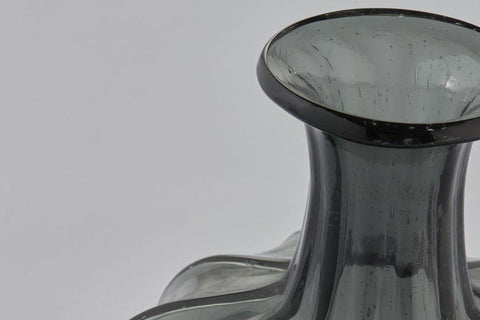 Miyanne Vase in Smoked Grey Glass Vase Lene Bjerre 