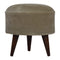 Mocha Velvet Nordic Style Footstool Living Artisan Furniture 