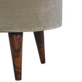 Mocha Velvet Nordic Style Footstool Living Artisan Furniture 