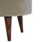 Mocha Velvet Nordic Style Footstool Living Artisan Furniture 