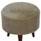 Mocha Velvet Nordic Style Footstool Living Artisan Furniture 