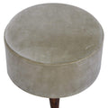 Mocha Velvet Nordic Style Footstool Living Artisan Furniture 