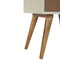 Mocha & White Painted Bedside Sleeping Artisan Furniture 