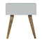 Mocha & White Painted Bedside Sleeping Artisan Furniture 