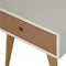 Mocha & White Painted Bedside Sleeping Artisan Furniture 