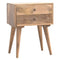 Modern Solid Wood Bedside Sleeping Artisan Furniture 