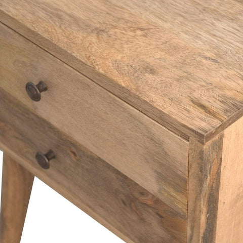 Modern Solid Wood Bedside Sleeping Artisan Furniture 