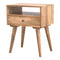 Modern Solid Wood Bedside with Open Slot Sleeping Artisan Furniture 