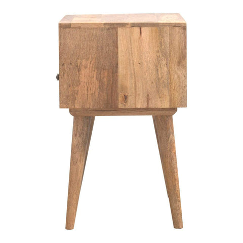 Modern Solid Wood Bedside with Open Slot Sleeping Artisan Furniture 