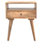 Modern Solid Wood Bedside with Open Slot Sleeping Artisan Furniture 