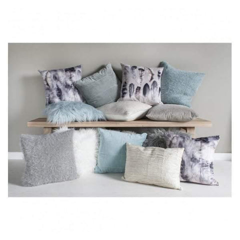 Mongolian Faux Cushion Cream W450 x H450mm Accessories Regency Studio 