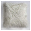 Mongolian Faux Cushion Cream W450 x H450mm Accessories Regency Studio 