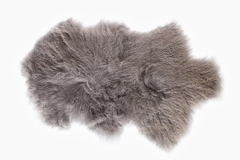 Mongolian Lambskin in Cement Grey by Lene Bjerre Throw Lene Bjerre 