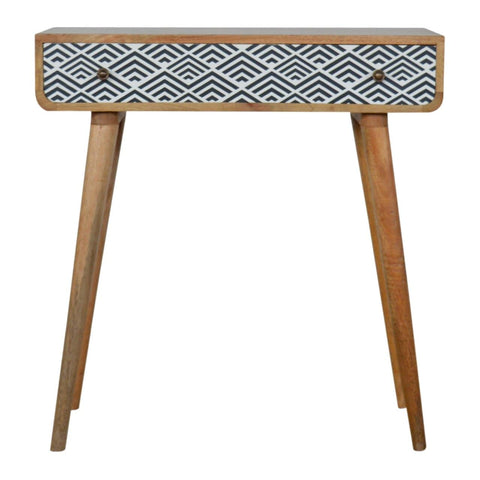Monochrome Print Console Table Living Artisan Furniture 