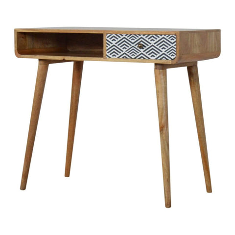 Monochrome Print Writing Desk Living Artisan Furniture 