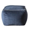 Moreno Velvet Pouffe Navy Living Regency Studio 