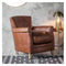 Mr. Paddington Chair Vintage Brown Leather W750 x D835 x H810mm Living Regency Studio 