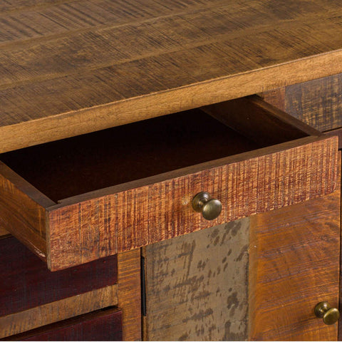 Multi Draw Reclaimed Industrial Chest With Brass Handle Living Hill Interiors 