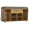 Multi Tweed 4 Slot Shoe Storage Bench Living Artisan Furniture 