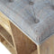 Multi Tweed 4 Slot Shoe Storage Bench Living Artisan Furniture 