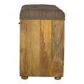 Multi Tweed 4 Slot Shoe Storage Bench Living Artisan Furniture 