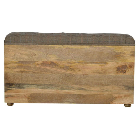 Multi Tweed 4 Slot Shoe Storage Bench Living Artisan Furniture 