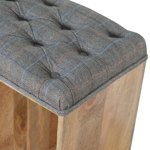 Multi Tweed 6 Slot Shoe Cabinet Living Artisan Furniture 