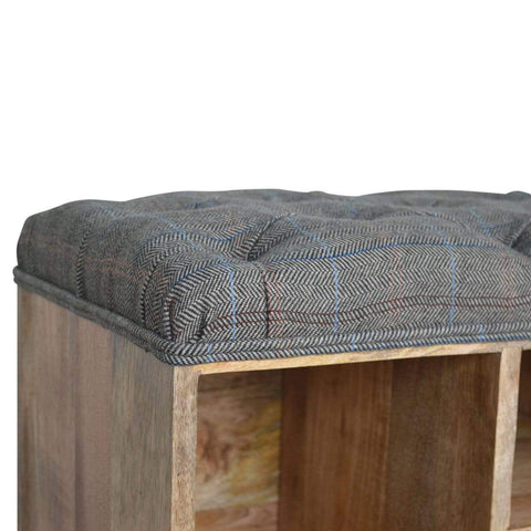 Multi Tweed 6 Slot Shoe Cabinet Living Artisan Furniture 
