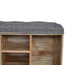 Multi Tweed 6 Slot Shoe Cabinet Living Artisan Furniture 