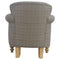 Multi Tweed Armchair with Turned Feet Living Artisan Furniture 