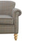 Multi Tweed Armchair with Turned Feet Living Artisan Furniture 