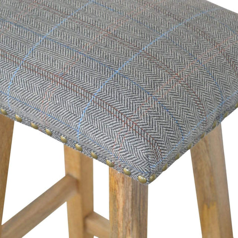 Multi Tweed Bar Stool Dining Artisan Furniture 
