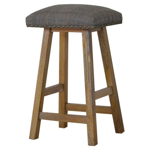Multi Tweed Bar Stool Dining Artisan Furniture 