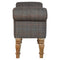 Multi Tweed Bedroom Bench with Turned Feet Living Artisan Furniture 