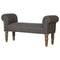 Multi Tweed Bedroom Bench with Turned Feet Living Artisan Furniture 