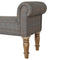 Multi Tweed Bedroom Bench with Turned Feet Living Artisan Furniture 