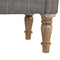 Multi Tweed Bedroom Bench with Turned Feet Living Artisan Furniture 