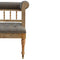 Multi Tweed Deep Button Hallway Bench Living Artisan Furniture 