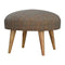 Multi Tweed Nordic Style Footstool Living Artisan Furniture 