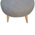 Multi Tweed Nordic Style Footstool Living Artisan Furniture 