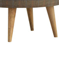 Multi Tweed Nordic Style Footstool Living Artisan Furniture 