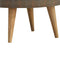 Multi Tweed Nordic Style Footstool Living Artisan Furniture 