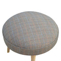 Multi Tweed Nordic Style Footstool Living Artisan Furniture 
