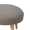 Multi Tweed Nordic Style Footstool Living Artisan Furniture 