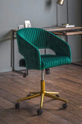 Murray Swivel Chair Green Velvet Living Regency Studio 