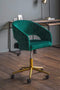 Murray Swivel Chair Green Velvet Living Regency Studio 