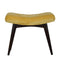 Mustard Cotton Velvet Curved Bench Living Artisan Furniture 