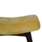 Mustard Cotton Velvet Curved Bench Living Artisan Furniture 