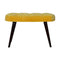 Mustard Cotton Velvet Deep Button Bench Living Artisan Furniture 