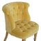 Mustard Velvet Accent Chair Living Artisan Furniture 